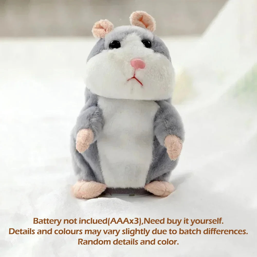 1pc Little Hamster Learn To Imitate Talking,Funny Animal Plush Toy Talking Nod Hamster Doll Soothing Crying Baby Toy Kids Gift